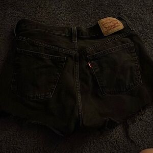 Levi black 501 shorts